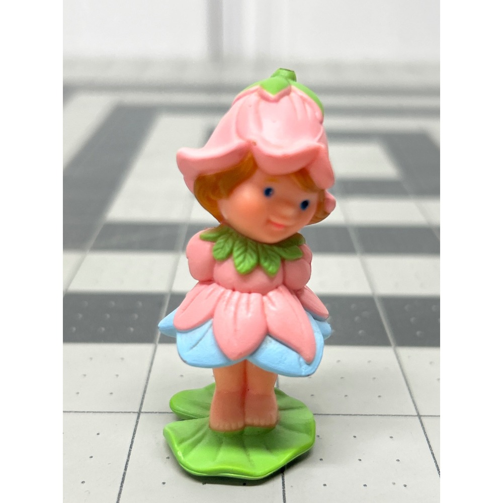 Vintage Avon Tulip Pixie Figurine Lily Pad PVC Miniature Cake Topper 1983